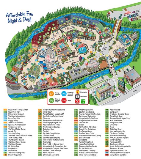 Map of Tennessee Pigeon Forge